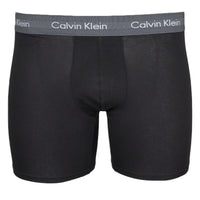 Black Calvin Klein boxer brief with dark grey waistband