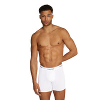 Calvin Klein-3-Pack Modern Cotton Boxer Briefs, Black/Grey/White-UNDERU