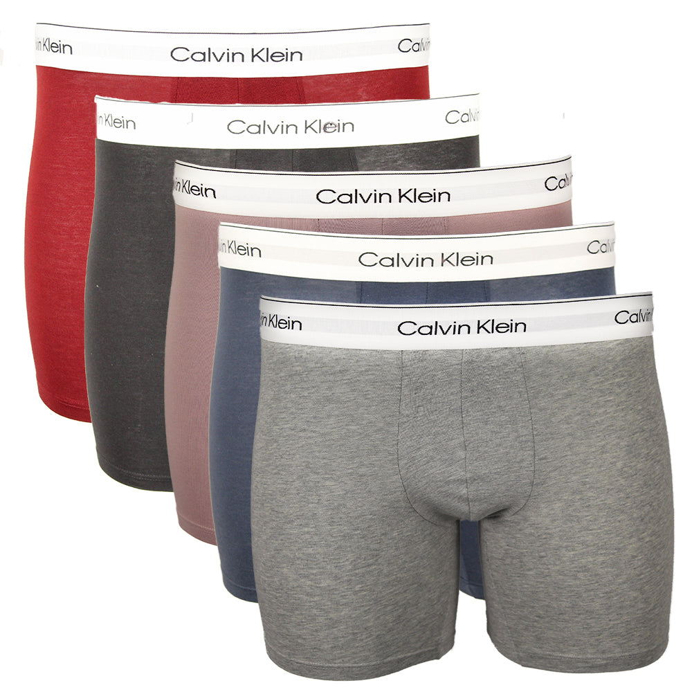 Calin Klein 5 pack of boxer briefs in various colours