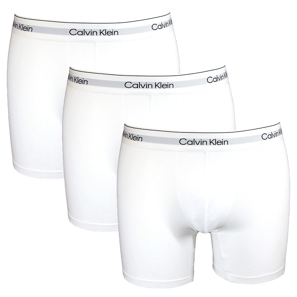 3-Pack Modern Cotton Boxer Briefs, White