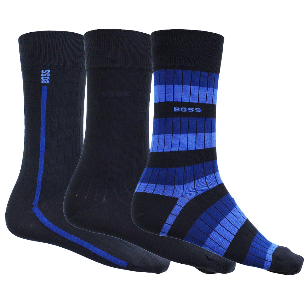 boss-mens-cotton-rib-socks-navy-blue-3-pack