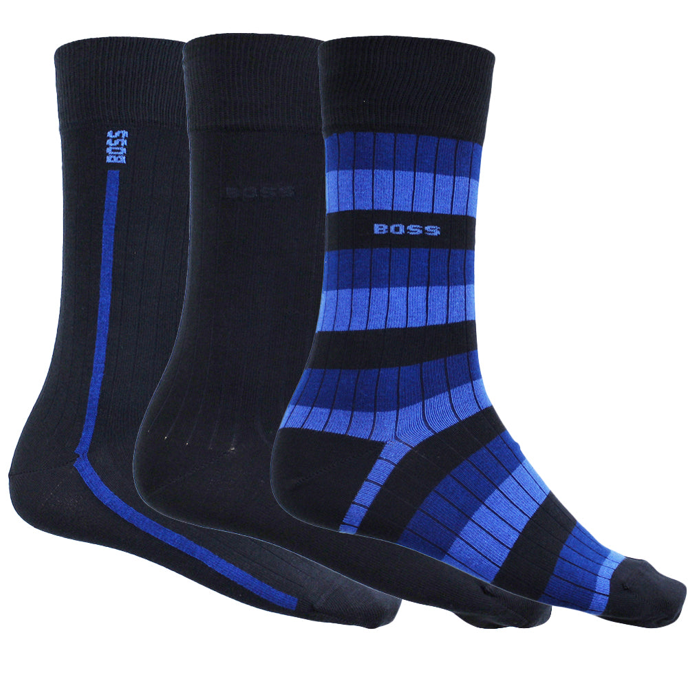 boss-mens-cotton-rib-socks-multipack-navy-blue