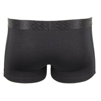 back view of all black boxer trunk 25703