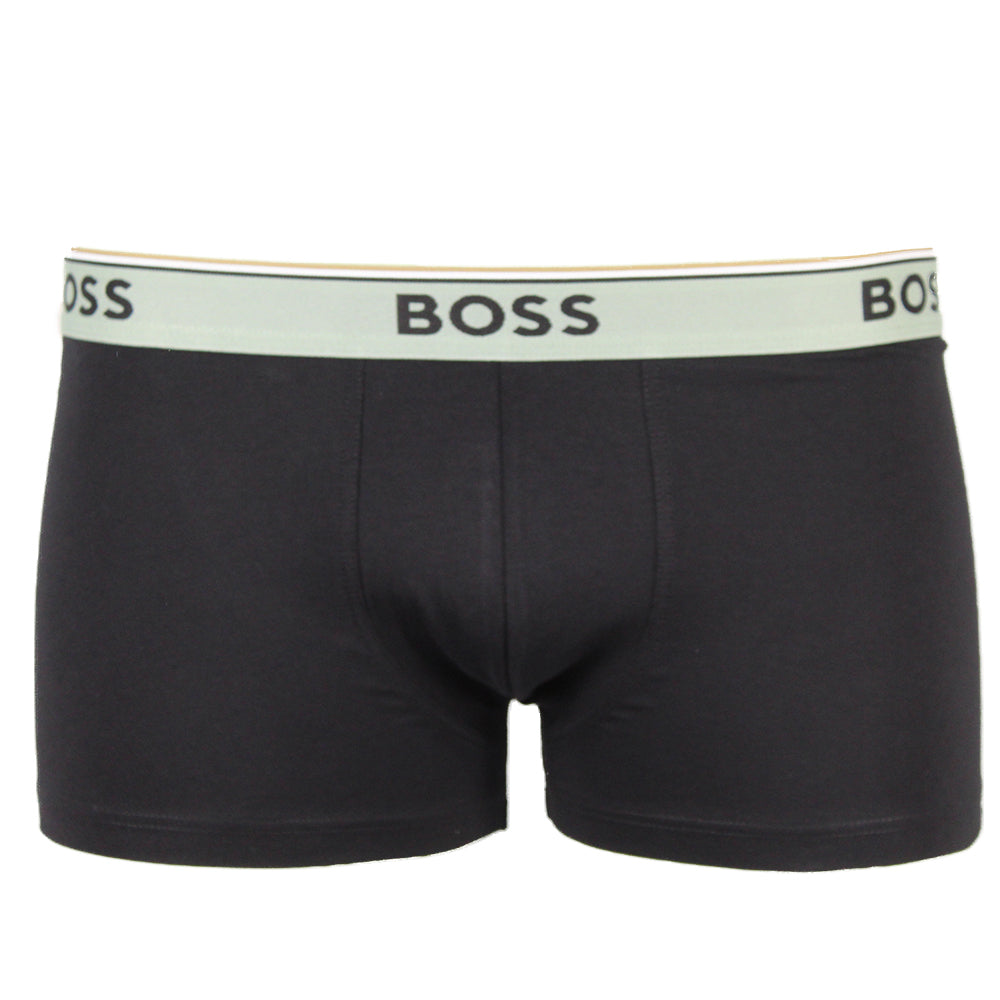 Black Boss boxers with sage  waistband part of 3 pack product code 25713