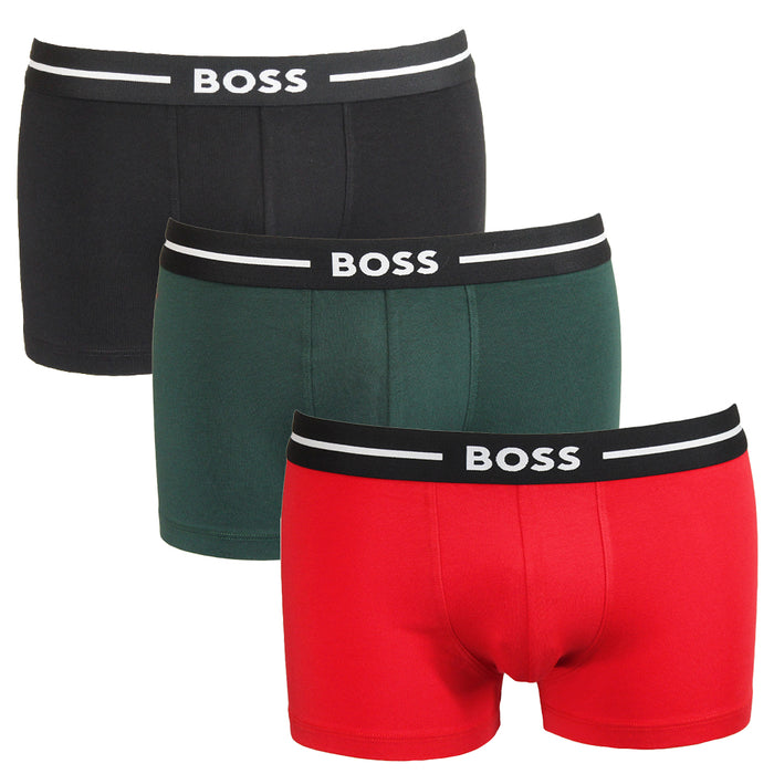 boss-bold-boxer-trunks-multipack-in-black-green-red