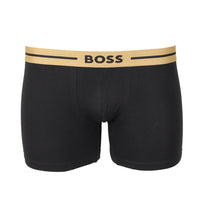 Black Boss boxer brief with gold waistband