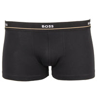 Part of product 25723 5 pack Boss boxer trunks, 1  black with black waist band