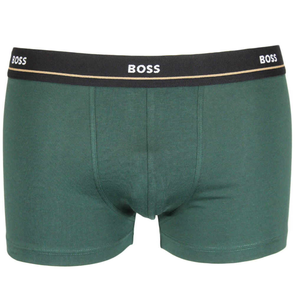 boss-mens-essential-boxer-trunks-green