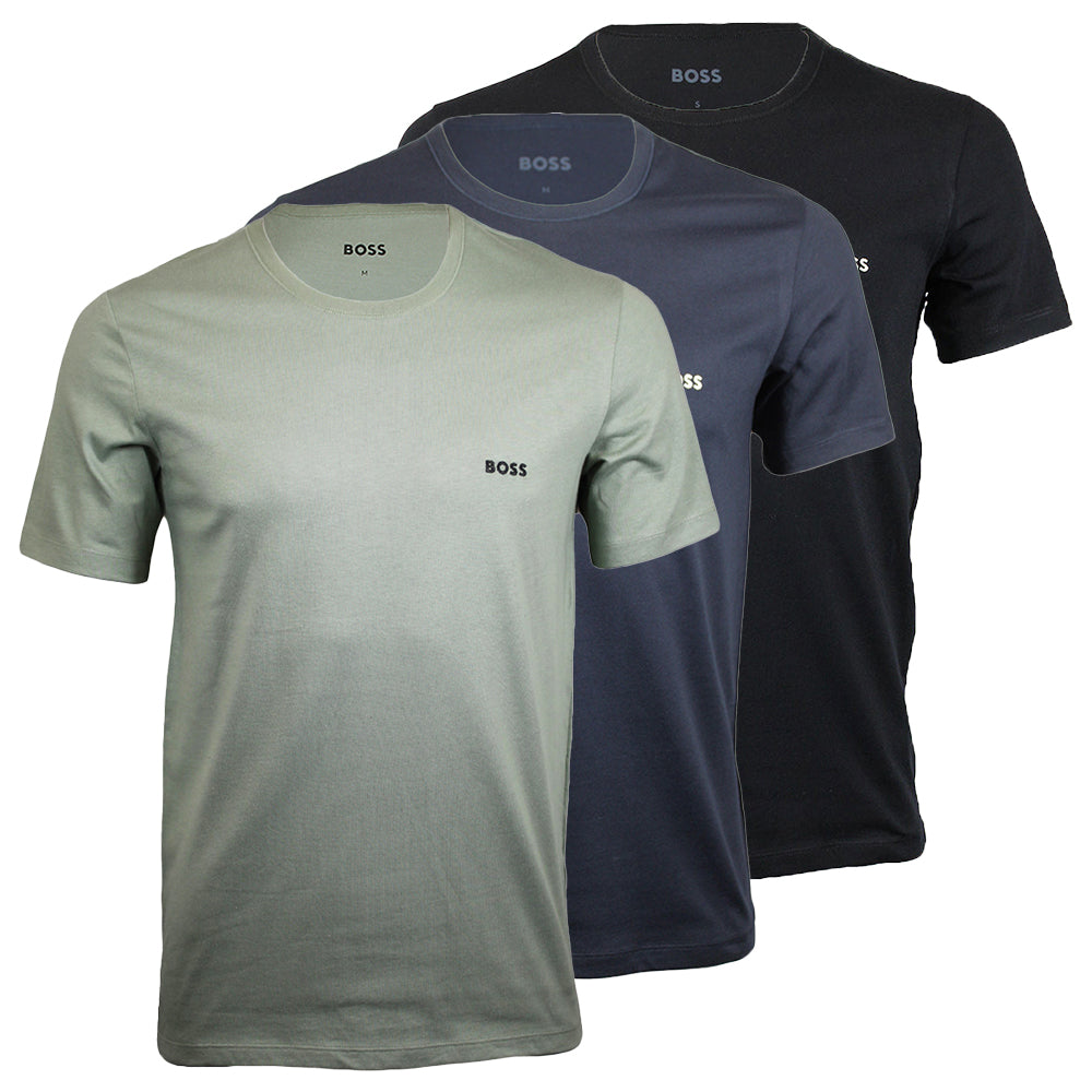 Mens boss t shirts 3 pack best sale