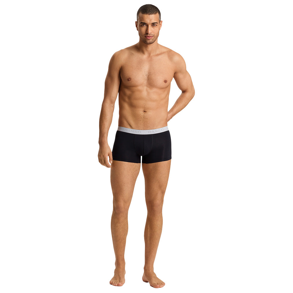 hanro-mens-boxer-trunk-black-front-on-model