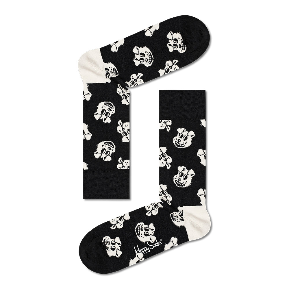 Happy Socks-Doggo Socks, Black-UNDERU