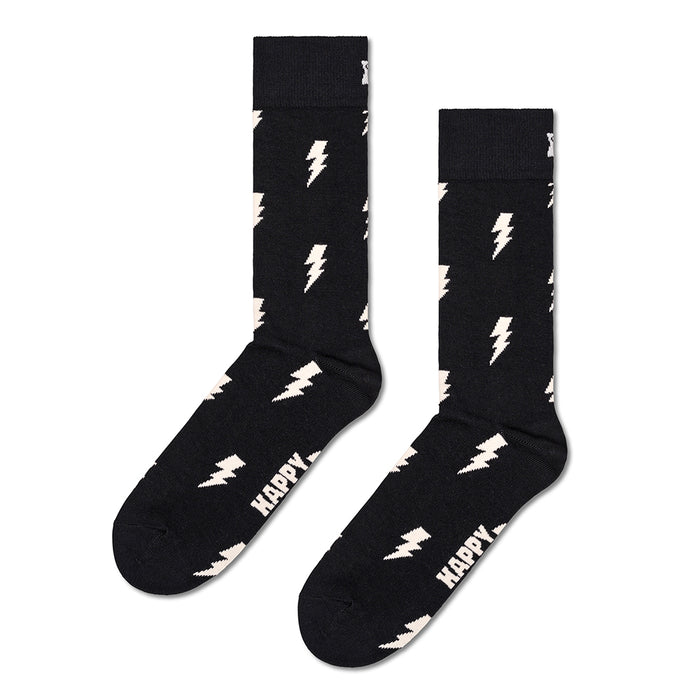 Happy Socks-Flash Socks, Black-UNDERU