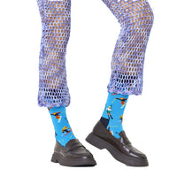 Happy Socks-Skiing Socks, Blue-UNDERU