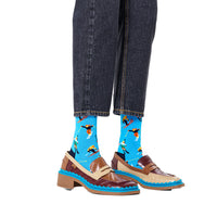 Happy Socks-Skiing Socks, Blue-UNDERU