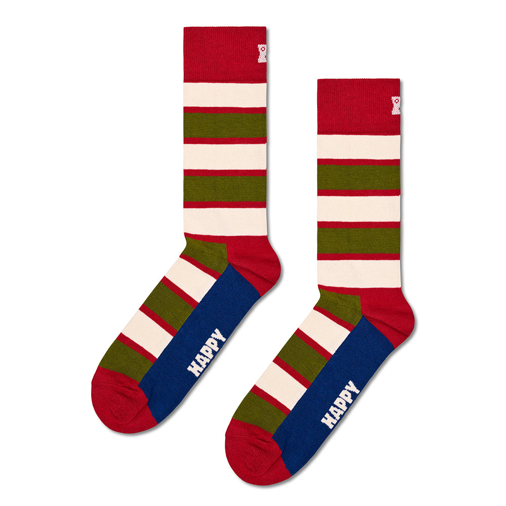 Happy Socks-4-Pack New Vintage Socks Gift Set, Navy-UNDERU