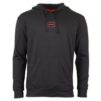 Product code 25765 Hugo lightweight hoodie in black front view