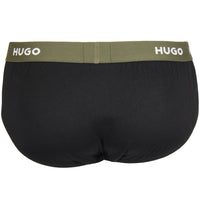 hugo-mens-briefs-black-with-logo-waist-khaki-back