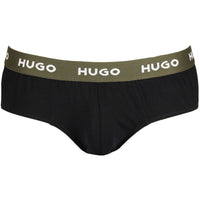 hugo-mens-briefs-black-with-logo-waist-khaki