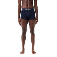 Lacoste-3-Pack Boxer Trunks, Navy-UNDERU