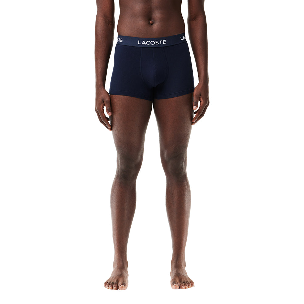 Lacoste-3-Pack Boxer Trunks, Navy/Red/White-UNDERU