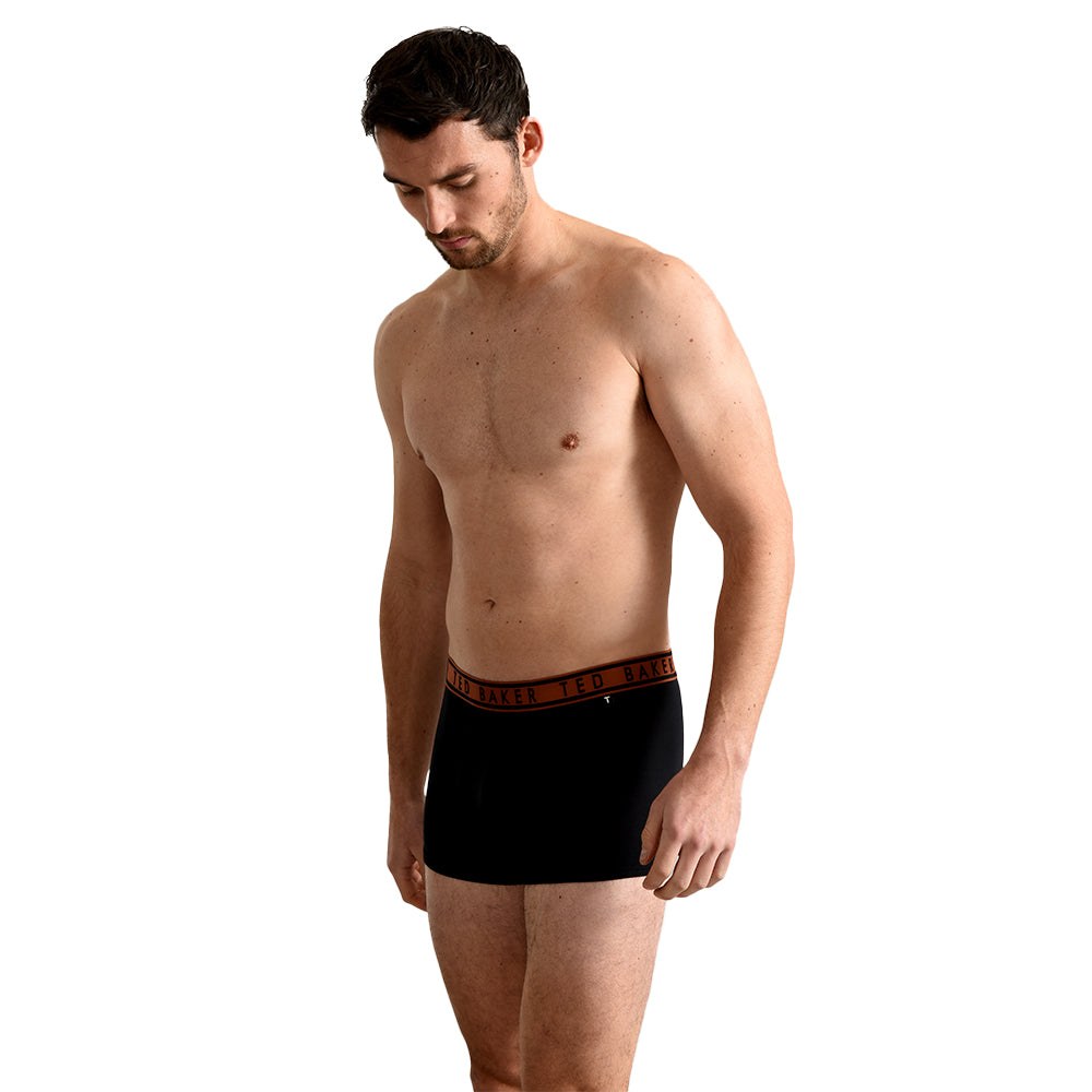 ted-baker-mens-boxer-trunk-black-orange-front