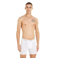 Calvin Klein-3-Pack Cotton Stretch Boxer Briefs, Black/Grey/White-UNDERU