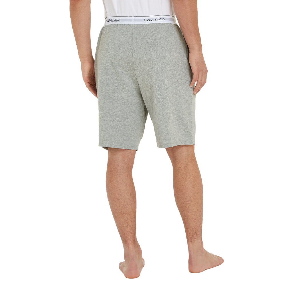 Calvin Klein-Modern Cotton Terry Lounge Shorts, Grey Heather-UNDERU