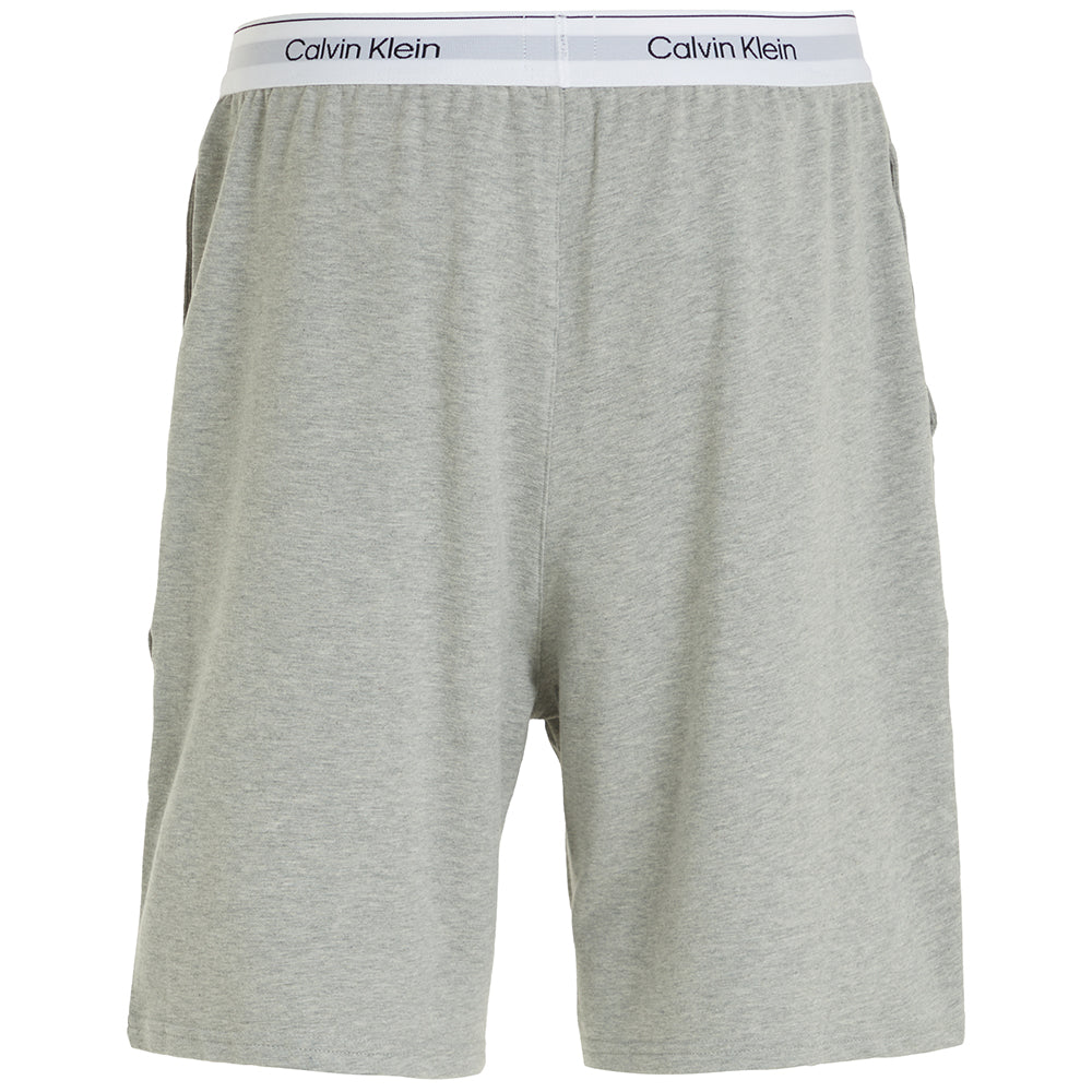 Calvin Klein-Modern Cotton Terry Lounge Shorts, Grey Heather-UNDERU