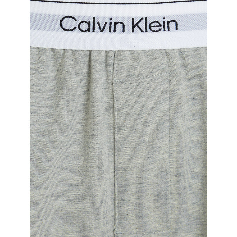 Calvin Klein-Modern Cotton Terry Lounge Shorts, Grey Heather-UNDERU