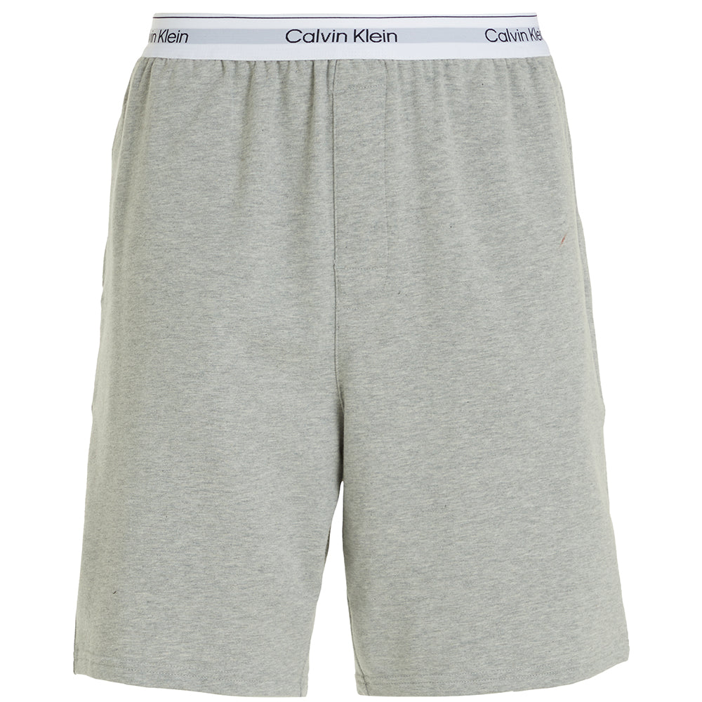 Calvin Klein-Modern Cotton Terry Lounge Shorts, Grey Heather-UNDERU