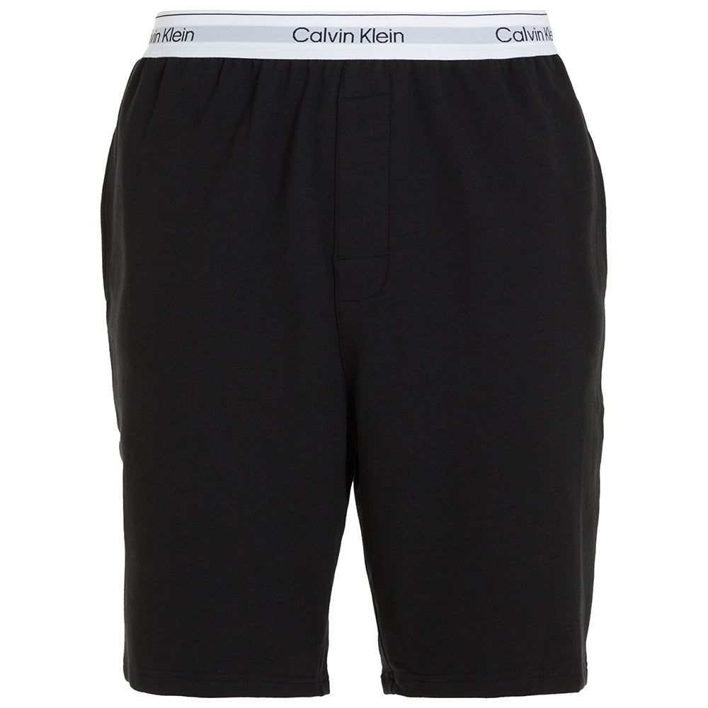 Calvin Klein-Modern Cotton Terry Lounge Shorts, Black-UNDERU