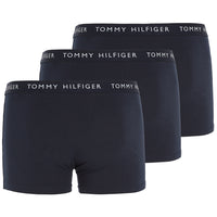 Tommy Hilfiger-3-Pack Recycled Essentials Stretch Boxer Trunks, Navy-UNDERU