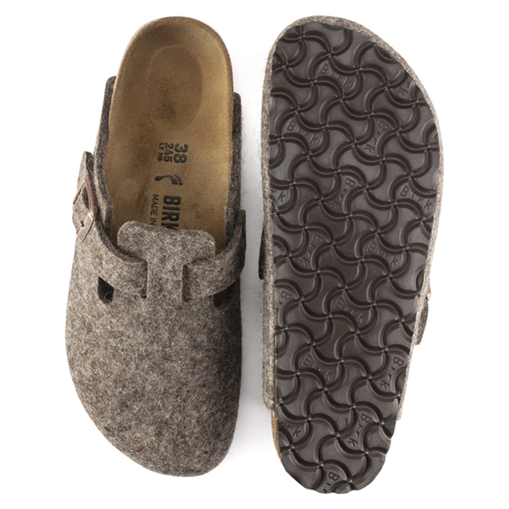 Birkenstock-Boston Wool Felt Clog, Cacao-UNDERU