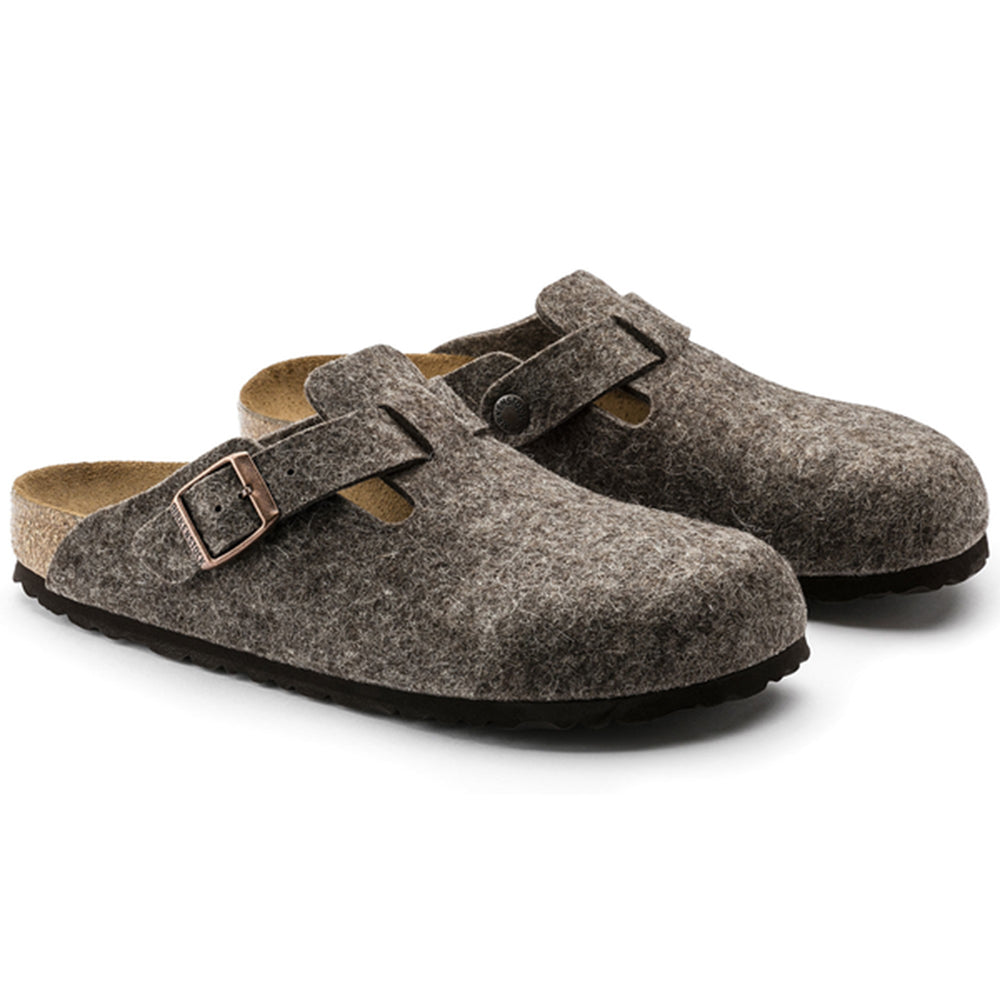 Birkenstock-Boston Wool Felt Clog, Cacao-UNDERU