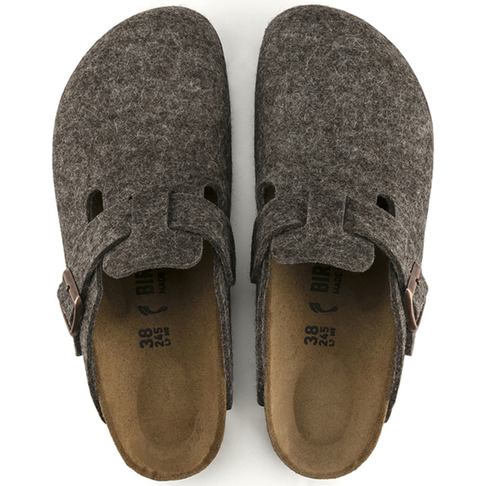 Birkenstock-Boston Wool Felt Clog, Cacao-UNDERU