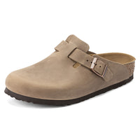 Birkenstock-Boston Oiled Leather Clog, Tobacco Brown-UNDERU