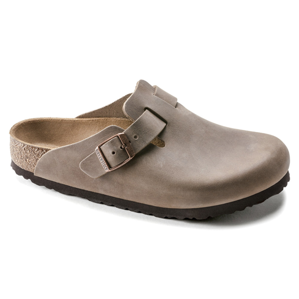 Birkenstock-Boston Oiled Leather Clog, Tobacco Brown-UNDERU