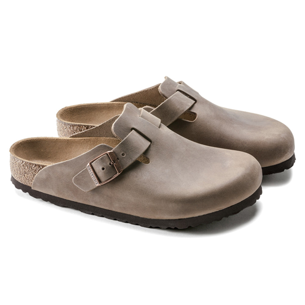 Birkenstock-Boston Oiled Leather Clog, Tobacco Brown-UNDERU