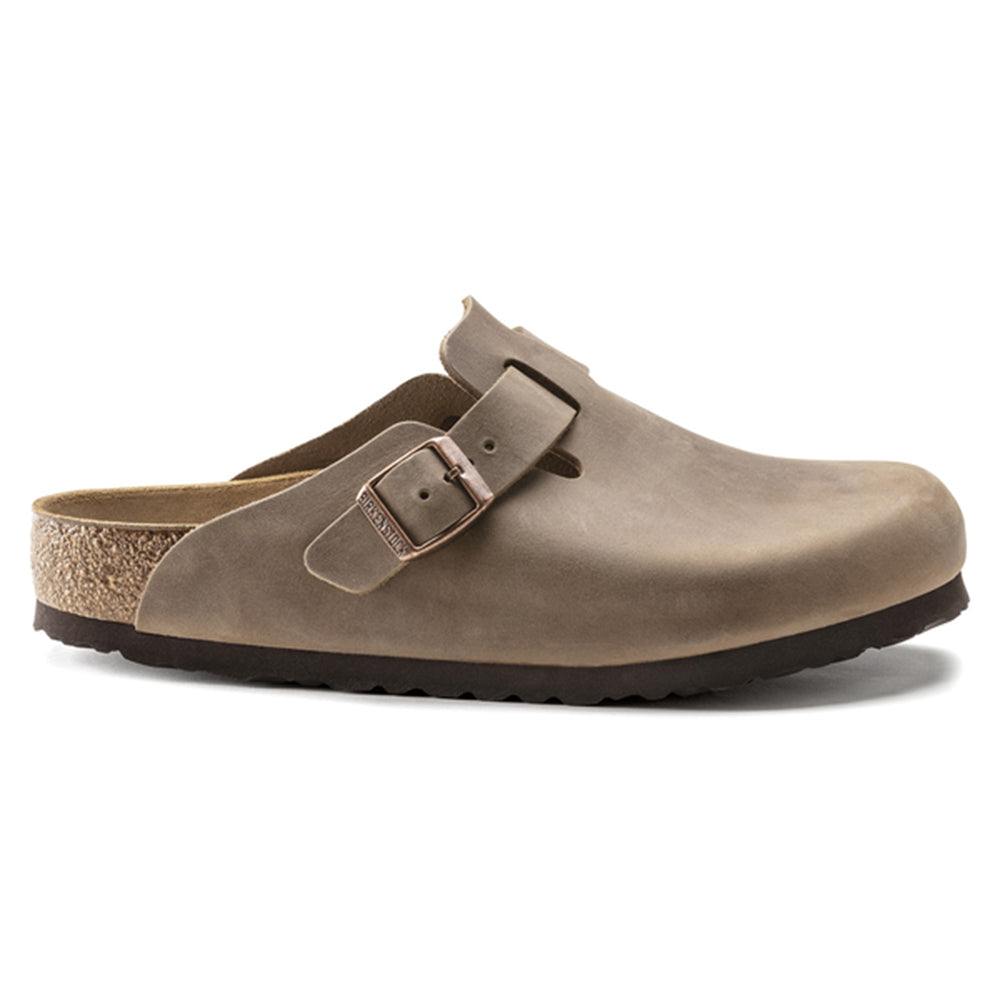 Birkenstock-Boston Oiled Leather Clog, Tobacco Brown-UNDERU