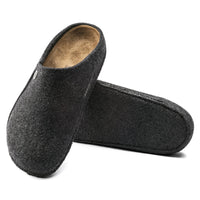 Birkenstock-Zermatt Wool Felt Slipper, Anthracite-UNDERU