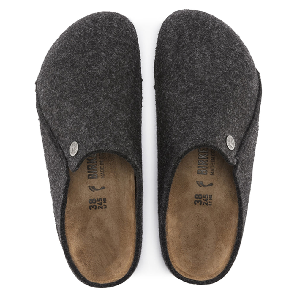 Birkenstock-Zermatt Wool Felt Slipper, Anthracite-UNDERU