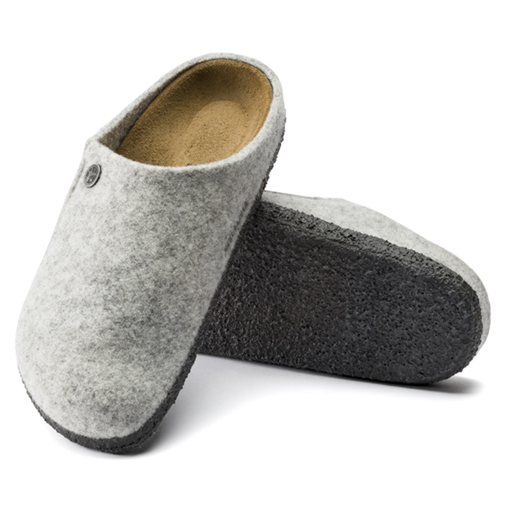 Birkenstock-Zermatt Wool Felt Slipper, Light Grey-UNDERU