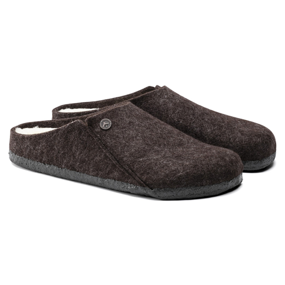 Birkenstock-Zermatt Shearling Felt Slipper, Mocha-UNDERU