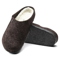 Birkenstock-Zermatt Shearling Felt Slipper, Mocha-UNDERU