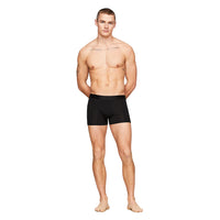 Tommy Hilfiger-3-Pack Everyday Luxe Boxer Trunks, Black-UNDERU