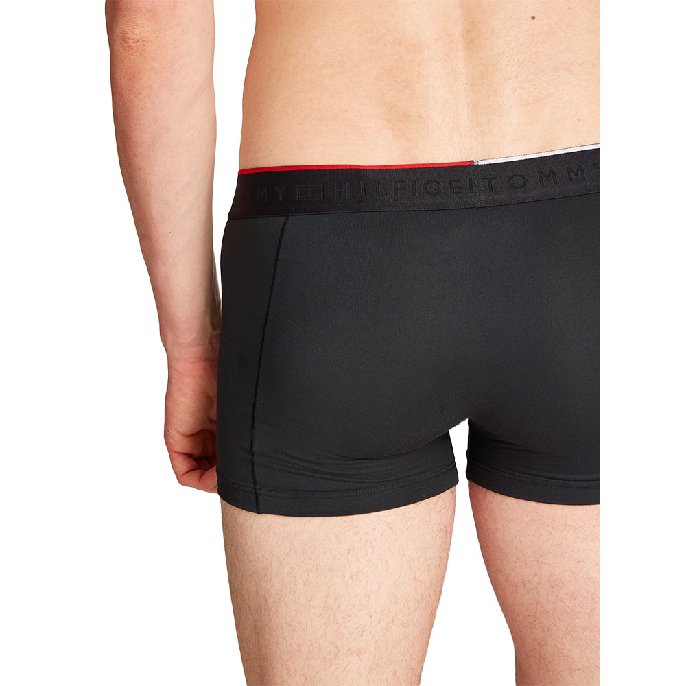 tommy-hilfiger-mens-microfibre-boxer-trunks-black-on-model-back-close-up