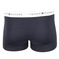 Dark grey Tommy Hilfiger signature boxer trunks, back view