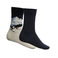 Product 25878, Gant 2 sock gift pack skiers and dots