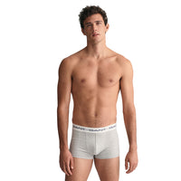 GANT-3-Pack Boxer Trunks, Grey Melange-UNDERU