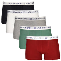 5 pack of Gant boxer trunks in various colours